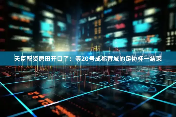 天臣配资唐田开口了：等20号成都蓉城的足协杯一结束
